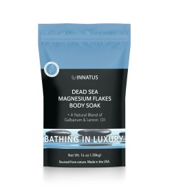 Pure Dead Sea Magnesium Flakes Clarity Soak – Relaxing & Replenishing 14oz Bath Soak – Infused with Eucalyptus, Rosemary, Peppermint
