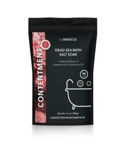 Dead Sea Soothing Bath Salt Soak with 21 Minerals – Relaxing, Detoxifying, and Nourishing for Skin – 14oz