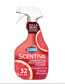 Clorox Scentiva Bleach-Free Multi-Surface Cleaner Spray, Grapefruit & Orange Blossom, 32 fl oz