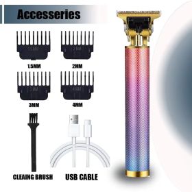 Hair Clipper Beard Shaving Body Hair Trimmer Clippers Electric Hair Cutting Machine Professional Barber Men Trimmer Shaver (Color: Color)