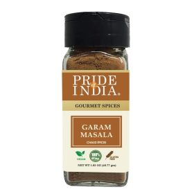 Pride of India | Garam Masala Ground | Warming Spice Blend for Variety of Dishes | Flavorful Mix for Curries and Pilafs | Easy to Use | deal for Non- (size: 2.2 oz)